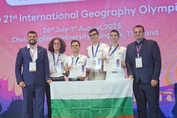 Four medals for Bulgaria at the 21st International Geography Olympiad (iGeo) in Bangkok, Thailand