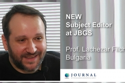 Lachezar Filchev welcomed as a subject editor at Journal of the Bulgarian Geographical Society