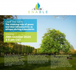 Уебинар “The evolving role of green and blue infrastructure as refuges during a pandemic”