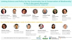 Онлайн семинар “Linking Science and Policy for Conservation and Sustainable Use of Biodiversity”