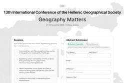 13th International Conference of the Hellenic Geographical Society "Geography Matters"