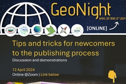 GeoNight 2024: Tips and tricks for newcomers to the publishing process